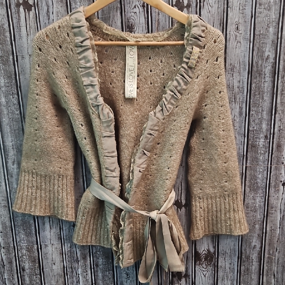Love Token Women's Tan Sweater